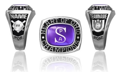 Picture of Women's Heart of Ohio Champion Ring/Pendant w/SPA Encrusting - White Lustrium